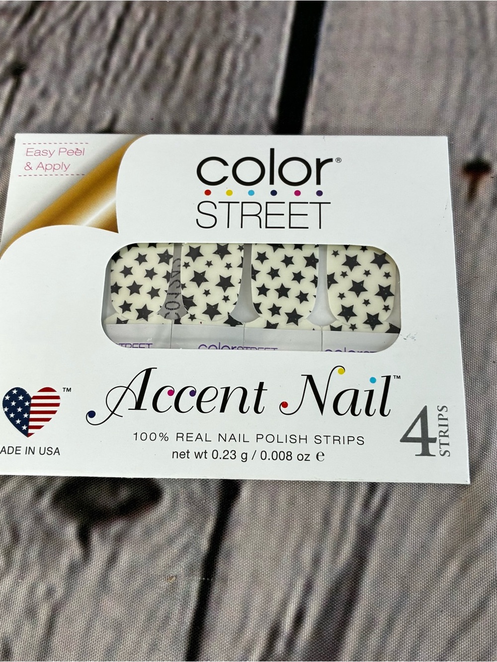 5/$20 Color Street Accent Nail 4 Strips “Star For The Course” NIP